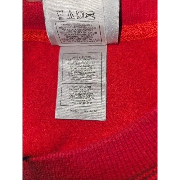 Disneyland Resort 50th Anniversary Red Sweatshirt Mickey Friends XL Embroidered - Picture 8 of 8